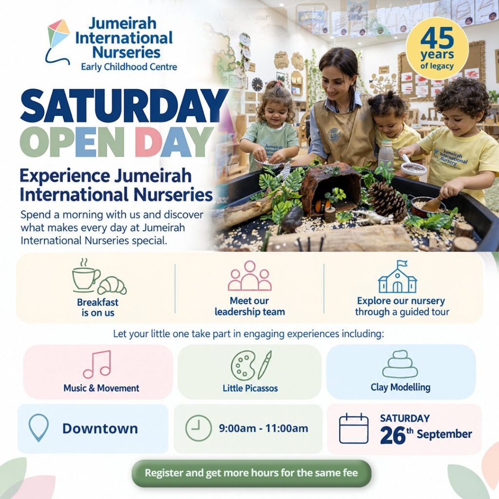 Saturday Open Day at Jumeirah Nurseries